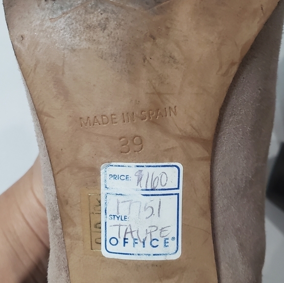 Office London Pointed Toe Suede Ankle Booties Size 39 - Picture 11 of 14